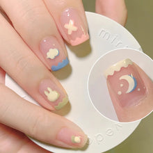 Load image into Gallery viewer, 24pcs/set Short Manicure Fake Nail Detachable Nail Patch Wearing Nails Nail Stickers Nail Art Accessories
