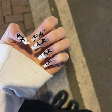 Load image into Gallery viewer, 24pcs/set Long Manicure Fake Nail Detachable Nail Patch Wearing Nails Nail Stickers Nail Art Accessories

