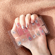 Load image into Gallery viewer, 14pcs/Sheet Laser Bronzing Nail Stickers Adhesive Nail Sticker 3D Nail Wrap Full Cover Nail Art Supplies Nail Accessories
