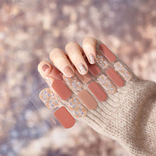 Load image into Gallery viewer, 14pcs/Sheet Laser Bronzing Nail Stickers Adhesive Nail Sticker 3D Nail Wrap Full Cover Nail Art Supplies Nail Accessories
