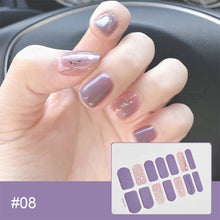 Load image into Gallery viewer, 14pcs/Sheet Laser Bronzing Nail Stickers Adhesive Nail Sticker 3D Nail Wrap Full Cover Nail Art Supplies Nail Accessories

