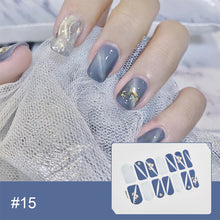 Load image into Gallery viewer, 14pcs/Sheet Laser Bronzing Nail Stickers Adhesive Nail Sticker 3D Nail Wrap Full Cover Nail Art Supplies Nail Accessories
