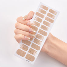 Load image into Gallery viewer, 22pcs/Sheet Nail Stickers Adhesive Nail Sticker Nail Wrap Full Cover Nail Art Supplies Nail Accessories
