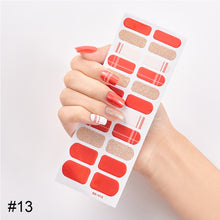 Load image into Gallery viewer, 22pcs/Sheet Nail Stickers Adhesive Nail Sticker Nail Wrap Full Cover Nail Art Supplies Nail Accessories
