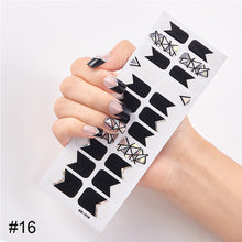 Load image into Gallery viewer, 22pcs/Sheet Nail Stickers Adhesive Nail Sticker Nail Wrap Full Cover Nail Art Supplies Nail Accessories
