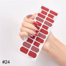 Load image into Gallery viewer, 22pcs/Sheet Nail Stickers Adhesive Nail Sticker Nail Wrap Full Cover Nail Art Supplies Nail Accessories
