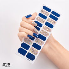 Load image into Gallery viewer, 22pcs/Sheet Nail Stickers Adhesive Nail Sticker Nail Wrap Full Cover Nail Art Supplies Nail Accessories
