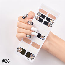 Load image into Gallery viewer, 22pcs/Sheet Nail Stickers Adhesive Nail Sticker Nail Wrap Full Cover Nail Art Supplies Nail Accessories
