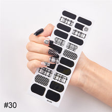 Load image into Gallery viewer, 22pcs/Sheet Nail Stickers Adhesive Nail Sticker Nail Wrap Full Cover Nail Art Supplies Nail Accessories
