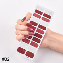 Load image into Gallery viewer, 22pcs/Sheet Nail Stickers Adhesive Nail Sticker Nail Wrap Full Cover Nail Art Supplies Nail Accessories
