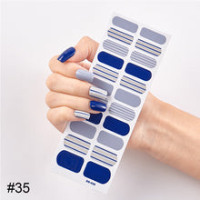 Load image into Gallery viewer, 22pcs/Sheet Nail Stickers Adhesive Nail Sticker Nail Wrap Full Cover Nail Art Supplies Nail Accessories

