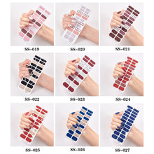 Load image into Gallery viewer, 22pcs/Sheet Nail Stickers Adhesive Nail Sticker Nail Wrap Full Cover Nail Art Supplies Nail Accessories
