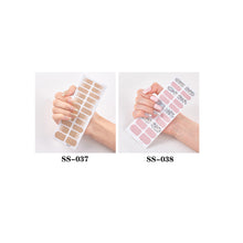 Load image into Gallery viewer, 22pcs/Sheet Nail Stickers Adhesive Nail Sticker Nail Wrap Full Cover Nail Art Supplies Nail Accessories
