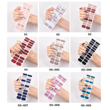 Load image into Gallery viewer, 22pcs/Sheet Nail Stickers Adhesive Nail Sticker Nail Wrap Full Cover Nail Art Supplies Nail Accessories
