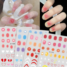 Load image into Gallery viewer, Smudge Gradient Nail Stickers Creative Fashion Manicure Stickers Nail Art Decoration Nail Accessories
