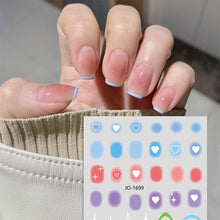 Load image into Gallery viewer, Smudge Gradient Nail Stickers Creative Fashion Manicure Stickers Nail Art Decoration Nail Accessories
