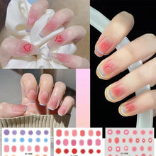 Load image into Gallery viewer, Smudge Gradient Nail Stickers Creative Fashion Manicure Stickers Nail Art Decoration Nail Accessories
