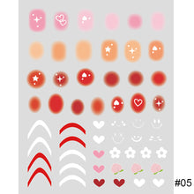 Load image into Gallery viewer, Smudge Gradient Nail Stickers Creative Fashion Manicure Stickers Nail Art Decoration Nail Accessories
