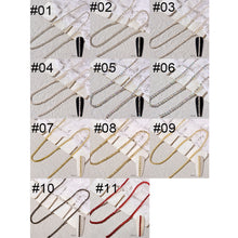 Load image into Gallery viewer, Nail Decoration Chain Light Luxury Metal Diamond Jewelry Manicure Decoracion Nail Stickers DIY Nail Art Accessories

