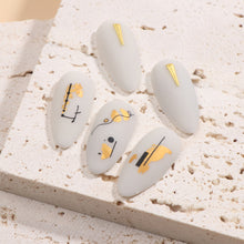 Load image into Gallery viewer, Two Tone Gold Plated Nail Art Stickers Manicure Stickers Nail Art Decoration Nail Accessories For Women

