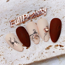 Load image into Gallery viewer, Two Tone Gold Plated Nail Art Stickers Manicure Stickers Nail Art Decoration Nail Accessories For Women
