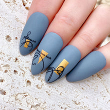 Load image into Gallery viewer, Two Tone Gold Plated Nail Art Stickers Manicure Stickers Nail Art Decoration Nail Accessories For Women
