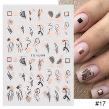 Load image into Gallery viewer, Two Tone Gold Plated Nail Art Stickers Manicure Stickers Nail Art Decoration Nail Accessories For Women
