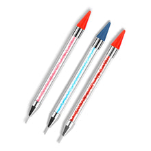 Load image into Gallery viewer, Nail Art Spot Drill Pen Double End Spot Drill Crayon Manicure Draw Paint Pen Nail Spot Drill Tools Manicure Art Tools
