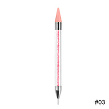Load image into Gallery viewer, Nail Art Spot Drill Pen Double End Spot Drill Crayon Manicure Draw Paint Pen Nail Spot Drill Tools Manicure Art Tools
