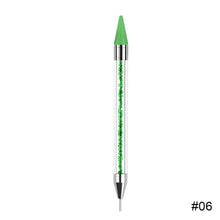 Load image into Gallery viewer, Nail Art Spot Drill Pen Double End Spot Drill Crayon Manicure Draw Paint Pen Nail Spot Drill Tools Manicure Art Tools
