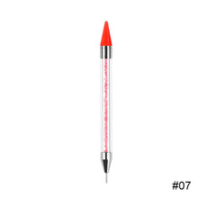 Load image into Gallery viewer, Nail Art Spot Drill Pen Double End Spot Drill Crayon Manicure Draw Paint Pen Nail Spot Drill Tools Manicure Art Tools
