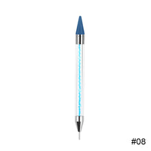 Load image into Gallery viewer, Nail Art Spot Drill Pen Double End Spot Drill Crayon Manicure Draw Paint Pen Nail Spot Drill Tools Manicure Art Tools
