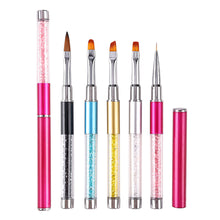 Load image into Gallery viewer, Drill Pipe Nail Tool Brush Line Drawing Pen Crystal Pen Manicure Draw Paint Pen Nail Art Brush Nail Tool
