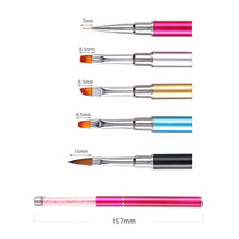 Load image into Gallery viewer, Drill Pipe Nail Tool Brush Line Drawing Pen Crystal Pen Manicure Draw Paint Pen Nail Art Brush Nail Tool
