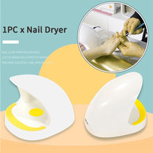 Load image into Gallery viewer, Mini Shark Shape Nail Lamp Small Portable Nail Lamp Quick Dry Fast Curing Gel Lamp LED Lamp Manicure Tool for Nail Polish Dryer
