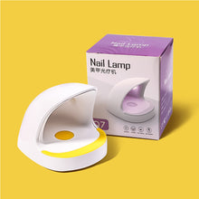 Load image into Gallery viewer, Mini Shark Shape Nail Lamp Small Portable Nail Lamp Quick Dry Fast Curing Gel Lamp LED Lamp Manicure Tool for Nail Polish Dryer
