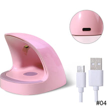 Load image into Gallery viewer, Mini Shark Shape Nail Lamp Small Portable Nail Lamp Quick Dry Fast Curing Gel Lamp LED Lamp Manicure Tool for Nail Polish Dryer

