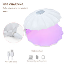 Load image into Gallery viewer, 18W Shell Shaped Nail Lamp Quick Dry LED Manicure Lamp Small Portable Fast Curing Gel Lamp for Nail Polish Dryer
