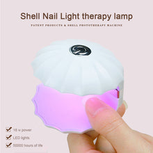 Load image into Gallery viewer, 18W Shell Shaped Nail Lamp Quick Dry LED Manicure Lamp Small Portable Fast Curing Gel Lamp for Nail Polish Dryer
