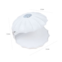 Load image into Gallery viewer, 18W Shell Shaped Nail Lamp Quick Dry LED Manicure Lamp Small Portable Fast Curing Gel Lamp for Nail Polish Dryer
