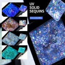 Load image into Gallery viewer, UV Solid Glitter Glue Nail Polish Glue Solid Glitter Sequin Glue Popular Colors Manicure Tools Nail Art Accessories
