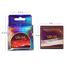 Load image into Gallery viewer, UV Solid Glitter Glue Nail Polish Glue Solid Glitter Sequin Glue Popular Colors Manicure Tools Nail Art Accessories
