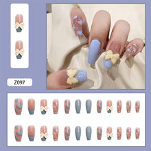 Load image into Gallery viewer, 24pcs/set Manicure Fake Nail Detachable Fake Nail Patch Wearing Nails Nail Stickers Nail Art Accessories
