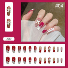 Load image into Gallery viewer, 24pcs/set Manicure Fake Nail Detachable Fake Nail Patch Wearing Nails Nail Stickers Nail Art Accessories
