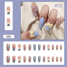 Load image into Gallery viewer, 24pcs/set Manicure Fake Nail Detachable Fake Nail Patch Wearing Nails Nail Stickers Nail Art Accessories
