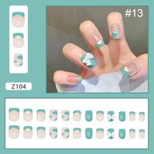 Load image into Gallery viewer, 24pcs/set Manicure Fake Nail Detachable Fake Nail Patch Wearing Nails Nail Stickers Nail Art Accessories

