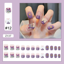 Load image into Gallery viewer, 24pcs/set Manicure Fake Nail Detachable Fake Nail Patch Wearing Nails Nail Stickers Nail Art Accessories
