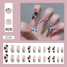 Load image into Gallery viewer, 24pcs/set Manicure Fake Nail Detachable Fake Nail Patch Wearing Nails Nail Stickers Nail Art Accessories
