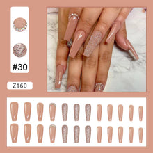 Load image into Gallery viewer, 24pcs/set Manicure Fake Nail Detachable Fake Nail Patch Wearing Nails Nail Stickers Nail Art Accessories
