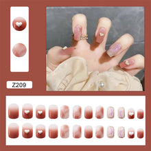Load image into Gallery viewer, 24pcs/set Manicure Fake Nail Detachable Fake Nail Patch Wearing Nails Nail Stickers Nail Art Accessories
